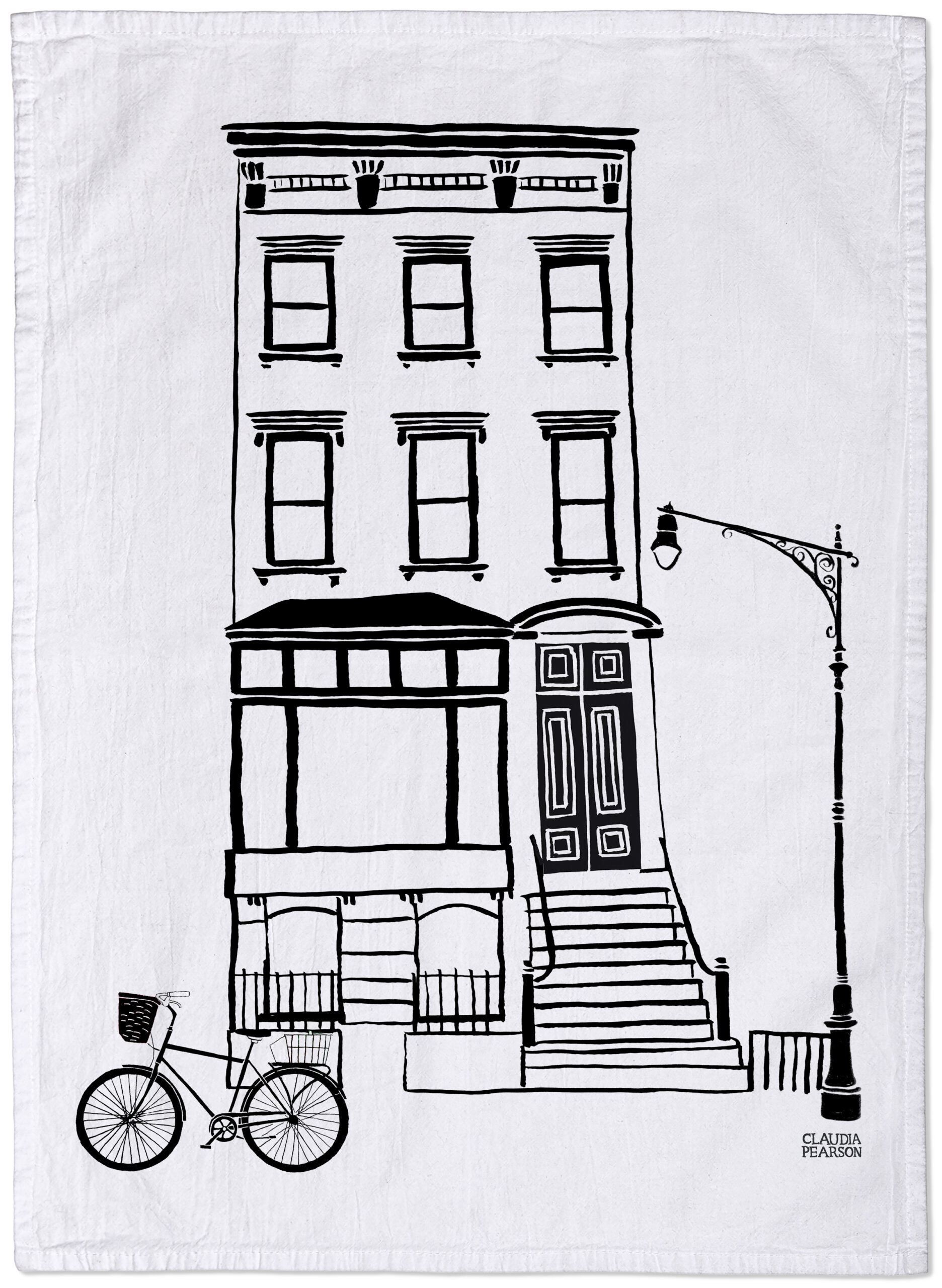 Doodles by Rebekah - Coffee Shop Tea Towel