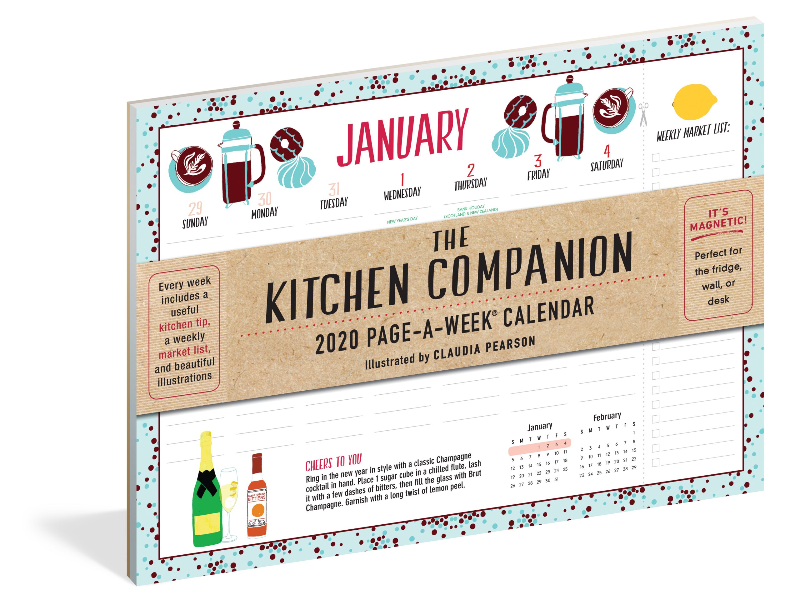 2020 Kitchen Companion Calendar Claudia Pearson Illustration