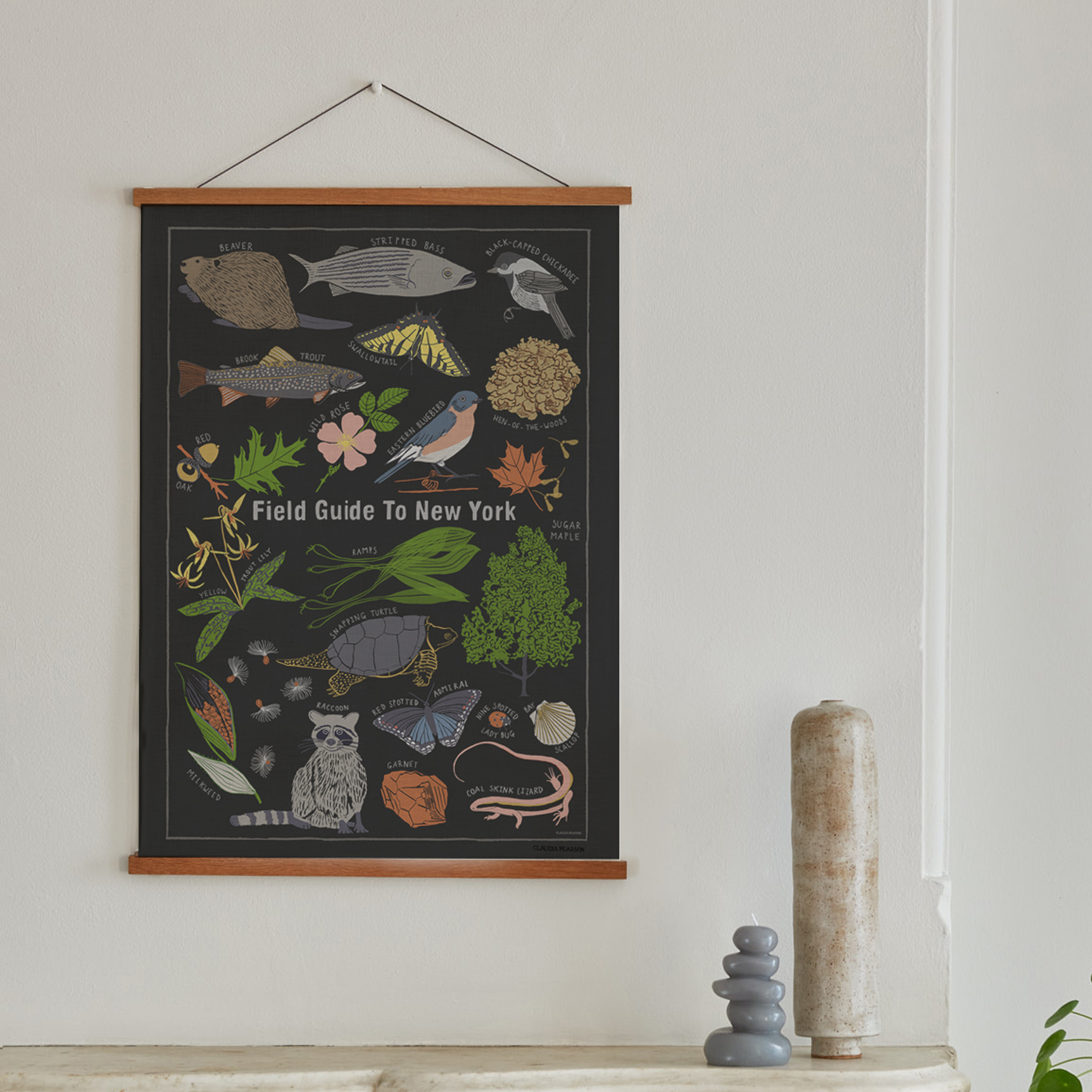 Field Guide to New York Linen Art | Claudia Pearson Illustration