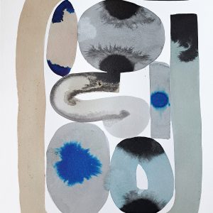 Original Ink on Watercolor Paper - Pathway 5