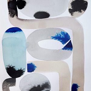 Original Ink on Watercolor Paper - Pathway 1