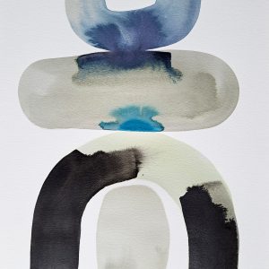 Original Ink on Watercolor Paper - Pathway 6